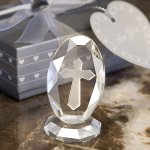 Crystal Engraved Cross Keepsake