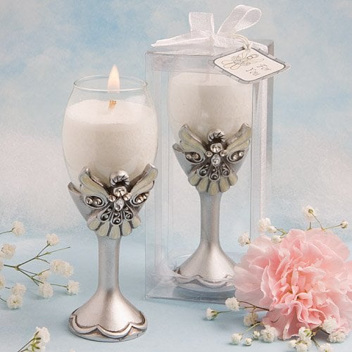 Angel Champagne Flute Candle Holders
