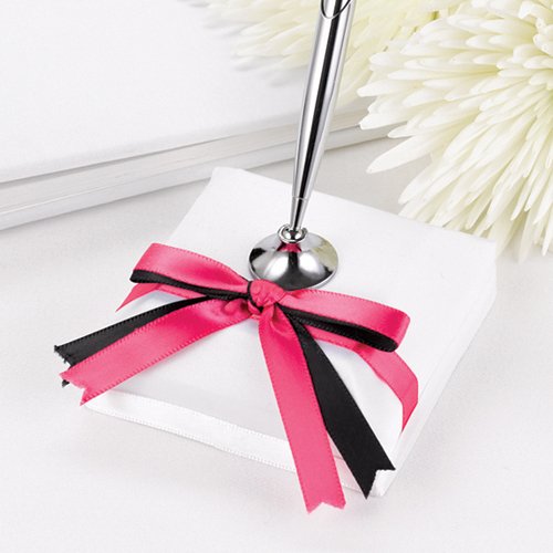 Custom Two-Ribbon White Pen Set