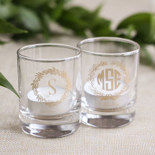 Personalized Shot Glass Votive Holder