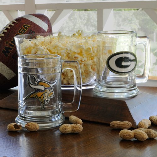 Personalized NFL Medallion Beer Mug