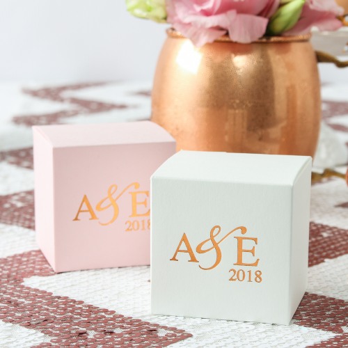 Personalized Square Favor Box