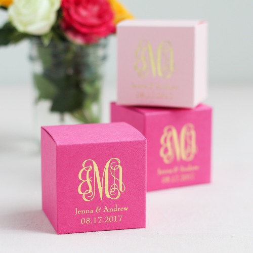 Personalized Square Favor Box