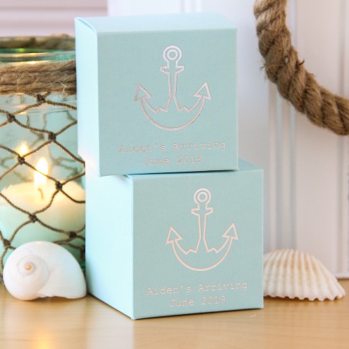 Personalized Nautical Favor Boxes