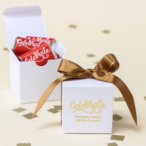 Personalized Party Square Favor Box