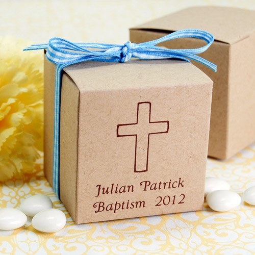 Personalized Eco-Friendly Kraft Square Favor Box