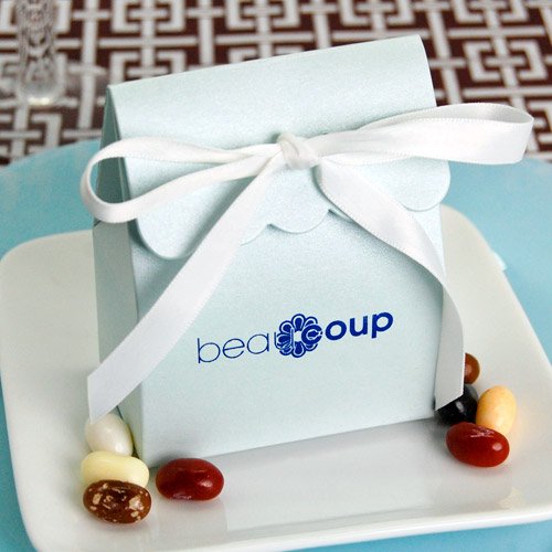 Corporate Logo Scalloped Favor Box
