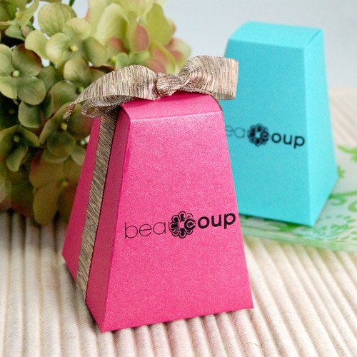 Corporate Logo Pedestal Favor Box