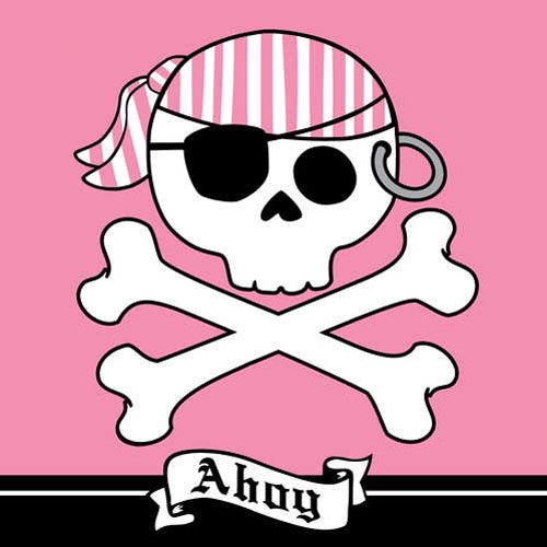 Pirate Parrty Pink Luncheon Napkins