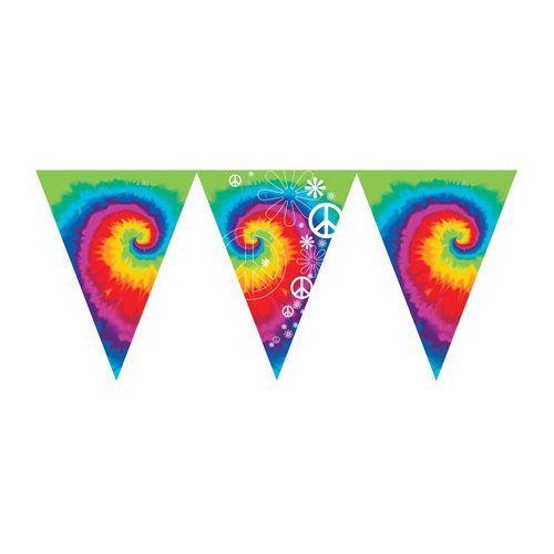 Tie Dye Fun Flag Banner