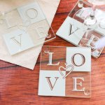 Glass Love Coasters