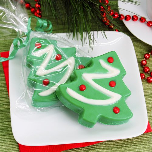 Christmas Tree Design Chocolate Covered Oreo Cookie