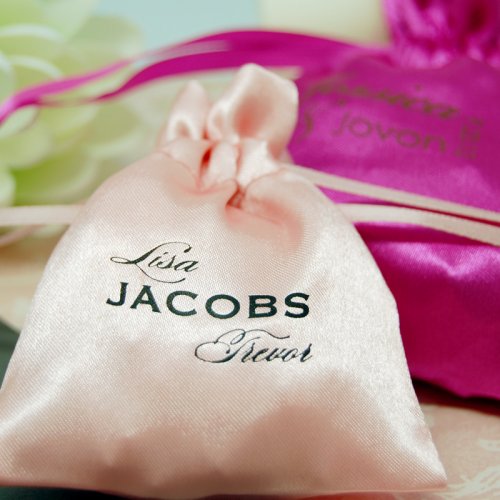 Personalized Monogram Color Satin Favor Bags