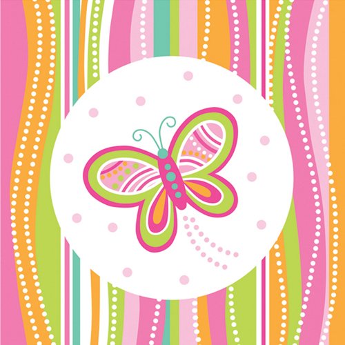 Mod Butterfly Luncheon Napkins