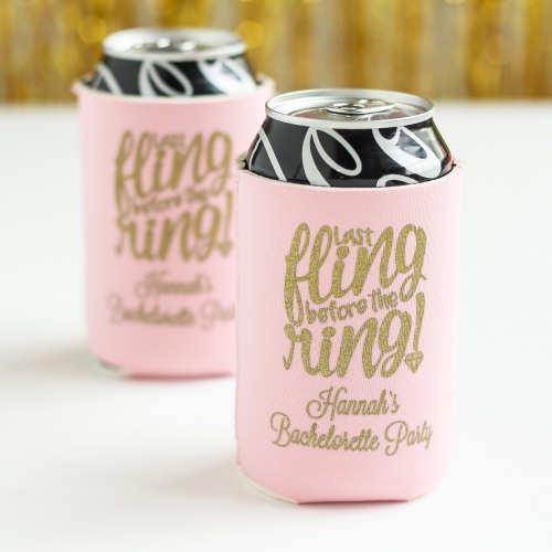 Personalized Neoprene Wedding Can Sleeve