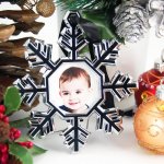 Snowflake Place Card Ornament Frames