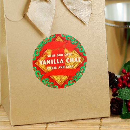 Personalized Round Holiday Labels