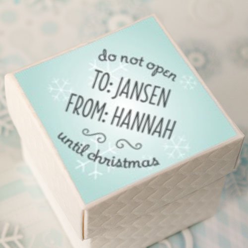 Personalized Diamond Holiday Labels