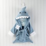 Terry Shark Personalized Baby Bath Robe