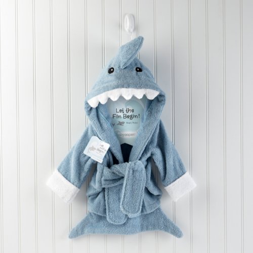 Terry Shark Personalized Baby Bath Robe