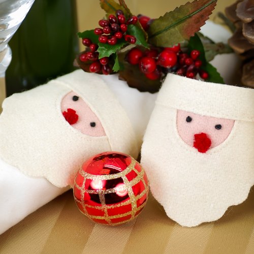 Holiday Fabric Napkin Rings