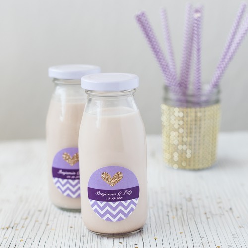 Personalized Milk Jars and Straws