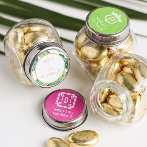 Personalized Wedding Themed Candy Jars