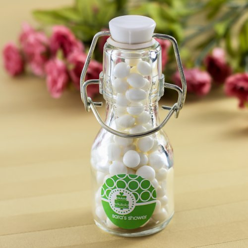 Personalized Bridal Shower Mini Glass Bottle