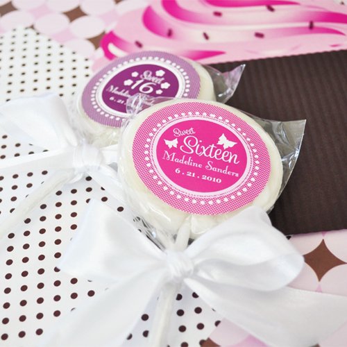 Personalized Teen Birthday Lollipop Favor