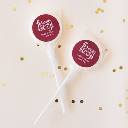 Personalized Wedding Themed Lollipop