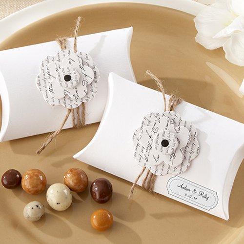 Personalized Love Letter Pillow Favor Boxes
