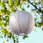 Round Metallic Paper Lanterns