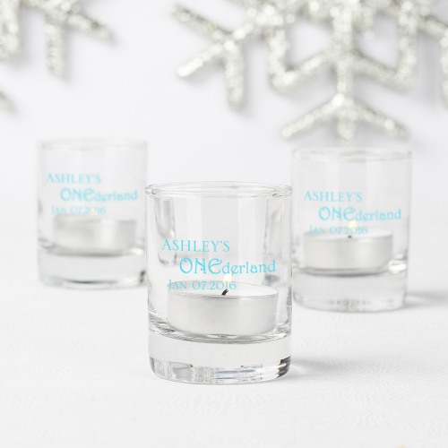 Personalized Shot Glass Votive Holder