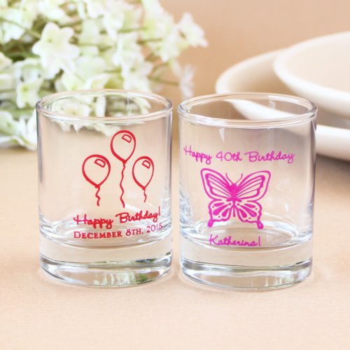 Personalized Shot Glass Votive Holder