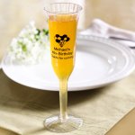 Personalized Plastic Champagne Flutes