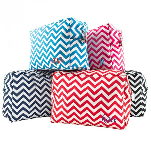 Personalized Chevron Spa Bag