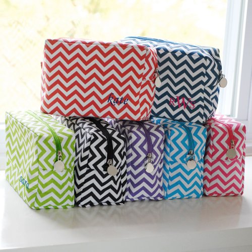Personalized Chevron Spa Bag