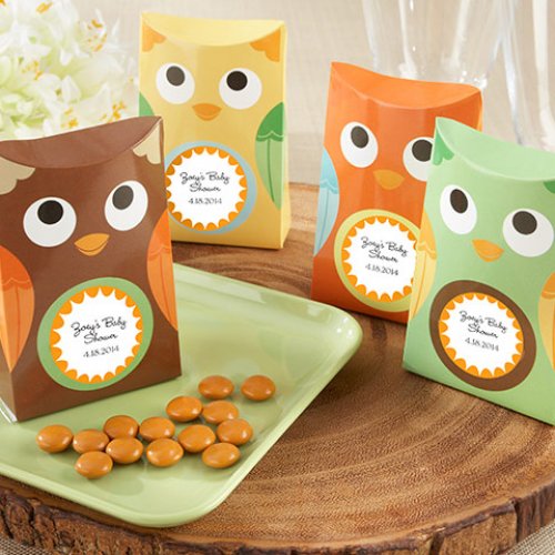 Personalized Owl Favor Boxes