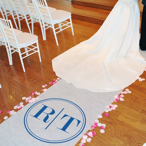 Circle Monogram Aisle Runner