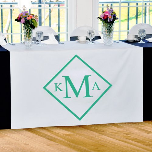 Diamond Monogram Table Runner