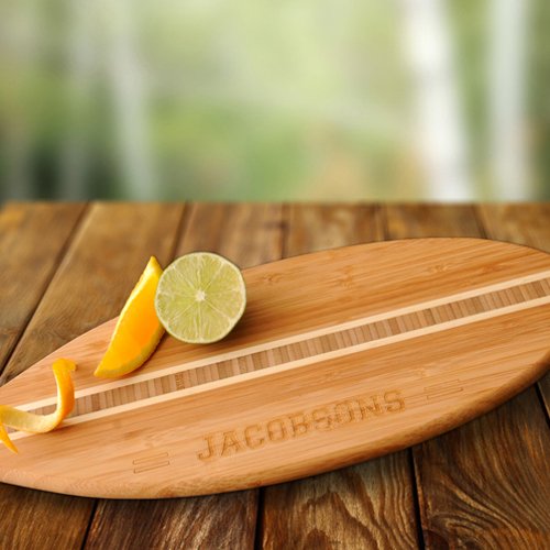 Personalized Surfboard Cutting Board