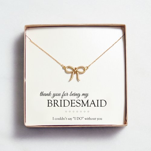 Bow Necklace
