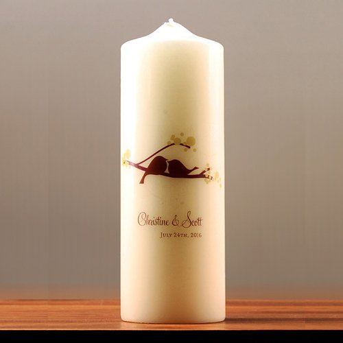 Personalized Love Birds Unity Candle