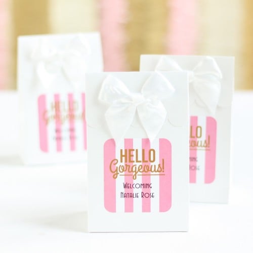 Personalized Baby Shower Themed Candy Bags