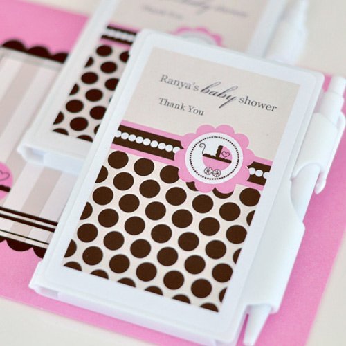Personalized Baby Shower Themed Notebook Favor