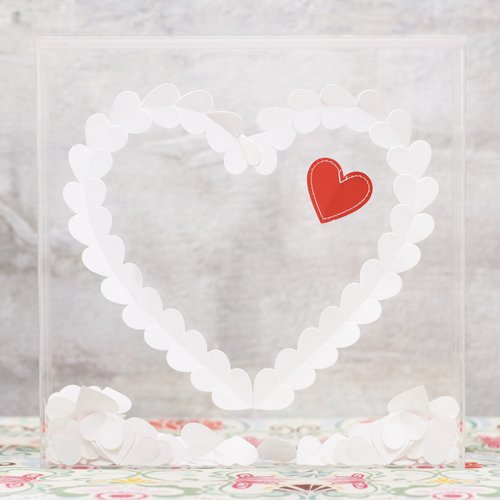 Personalized Heart Transparent Acrylic Shadow Box