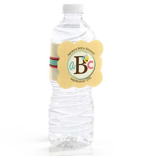 Personalized Baby Shower Water Bottle Label