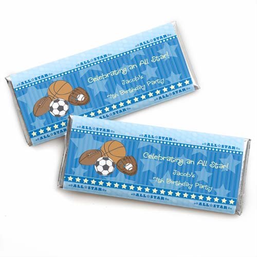 Personalized Kids Birthday Candy Bar Wrapper