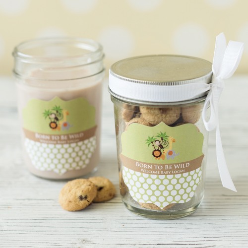 Personalized Baby Shower Mason Jars