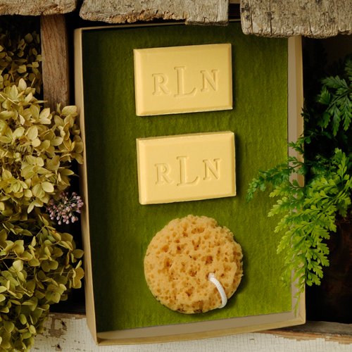 Personalized Spa Soap and Loofa Set